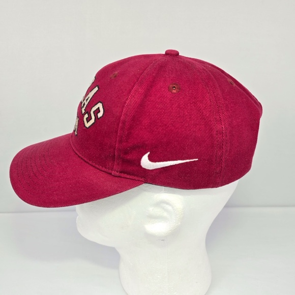 Vintage 90s Texas A&M Aggies Nike Snapback Cap Hat Swoosh Logo Taiwan Gig 'Em OS - Picture 3 of 8